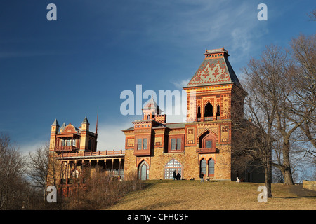 Olana, einem persischen Stil Herrenhaus von Maler Frederic Edwin Church im späten 19. Jahrhundert in New Yorker Hudson River Valley Stockfoto