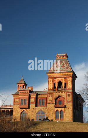 Olana, einem persischen Stil Herrenhaus von Maler Frederic Edwin Church im späten 19. Jahrhundert in New Yorker Hudson River Valley Stockfoto