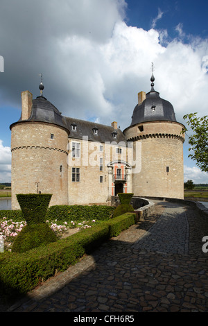 Belgien, Provinz Namur, Lavaux-Ste-Anne, befestigte Burg Stockfoto