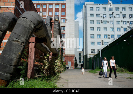 Omsk (Omck), Russland, 2011: Alltag Stockfoto