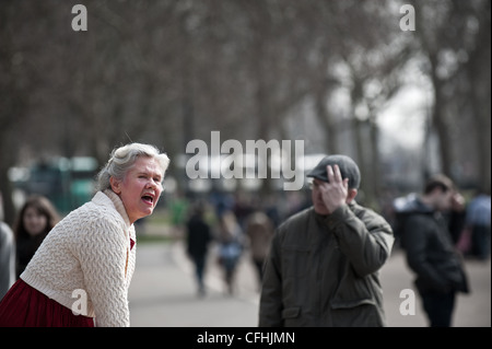 Speakers Corner im Hyde Park in London Stockfoto