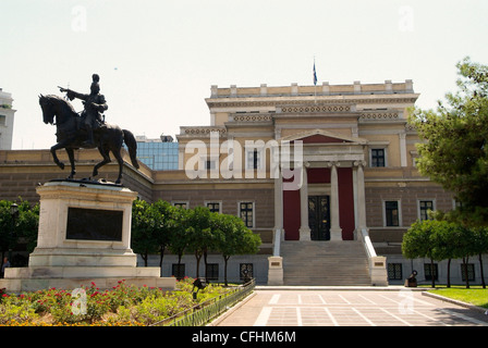 Griechenland Athen das historische Nationalmuseum, untergebracht im alten Parlamentsgebäude Stockfoto