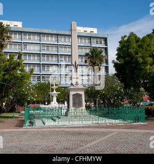 Das Kriegerdenkmal in der National Heroes Square, Bridgetown, Barbados, Karibik Stockfoto