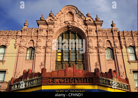 Das ehemalige El Capitan Theater im Mission District, San Francisco CA Stockfoto