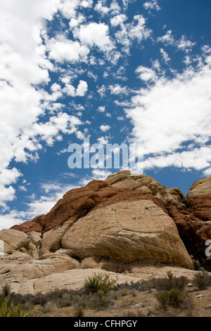 Roten Sandsteinformationen im Red Rock Canyon, Nevada, USA Stockfoto