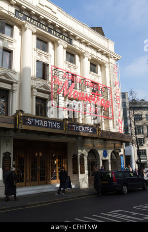 St Martins Theatre, Londons West End, Heimat der Mousetrap, ein Stück von Agatha Christie. London, England, Großbritannien Stockfoto