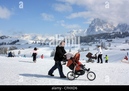 Seiser Alm / Alpe di Siusi, Südtirol, Italien Stockfoto