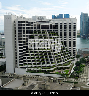 Das Mandarin Oriental Hotel, Marina Bay, Singapur Stockfoto