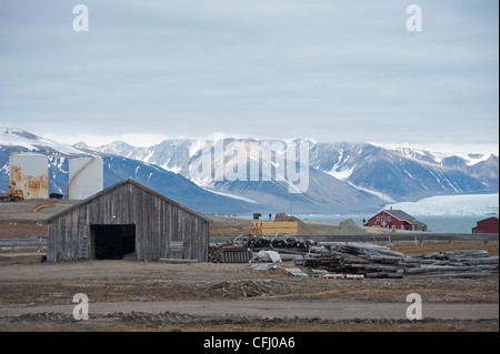 NY Alesund, Spitzbergen Stockfoto