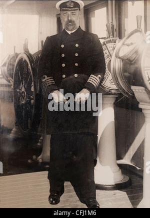 Kapitän Edward John Smith, RD RNR, 27. Januar 1850 bis 15. April 1912. Kapitän der RMS Titanic, die mit dem Schiff unterging. Stockfoto