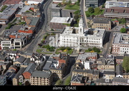 Luftaufnahme des Rathauses Barnsley, South Yorkshire Stockfoto