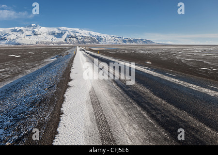 Route 1, Skeidararsandur Sander schlicht, Island Stockfoto