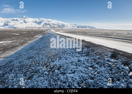 Route 1, Skeidararsandur Sander schlicht, Island Stockfoto