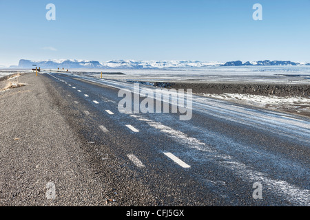 Route 1, Skeidararsandur Sander schlicht, Island Stockfoto