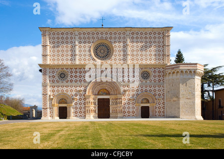 Basilica Di Saint Maria Di Collemaggio, l ' Aquila, Abruzzo, östlichen Italien, 1287, Kathedrale, 1287, Papst Celestine 5, Kloster gegründet Stockfoto