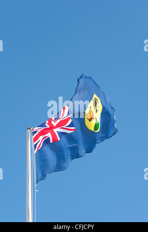 Turks And Caicos Islands Nationalflagge Stockfoto