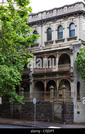 Tasmanischen Terrasse, Parlament Platz, Melbourne, Australien Stockfoto