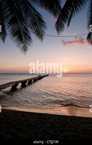 Prince Rupert Beach, Portsmouth, Dominica, kleine Antillen Stockfoto