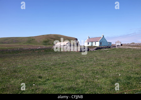 Croft, Fair Isle, Shetland, Schottland, Vereinigtes Königreich, Europa Stockfoto