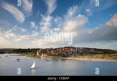 Alnmouth Dorf und Aln-Mündung, Alnwick, Northumberland, England, Vereinigtes Königreich, Europa Stockfoto