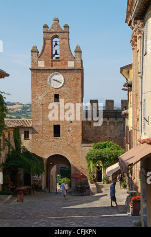 Gradara, Altstadt, Adria-Küste, Emilia-Romagna, Italien, Europa Stockfoto