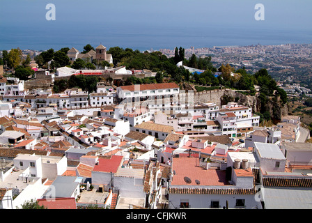 Weiße Dorf Mijas in der Nähe von Torremolinos, Andalusien, Spanien, Europa Stockfoto