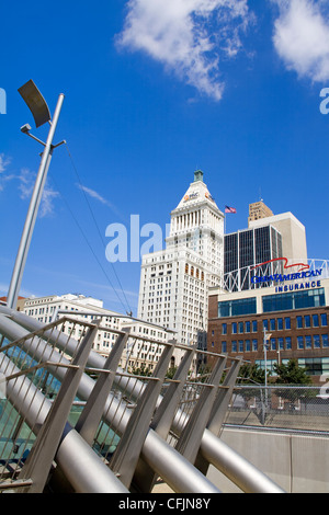 Skyline von Cincinnati, Ohio, Vereinigte Staaten von Amerika, Nordamerika Stockfoto