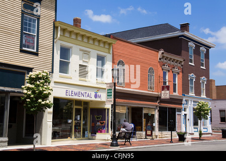 Historische Downtown District, Libanon City, Cincinnati Region, Ohio, Vereinigte Staaten von Amerika, Nordamerika Stockfoto