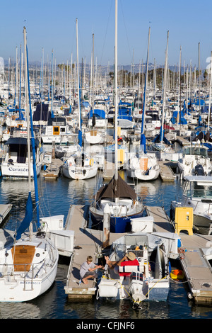 Marina in Dana Point Harbor, Orange County, California, Vereinigte Staaten von Amerika, Nordamerika Stockfoto