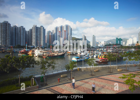 Aberdeen Harbour, Aberdeen, Hong Kong, China, Asien Stockfoto