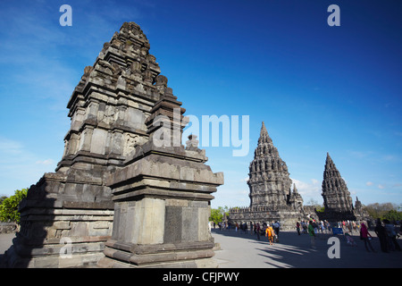 Tempel von Prambanan komplexes, UNESCO-Weltkulturerbe, Java, Indonesien, Südostasien, Asien Stockfoto