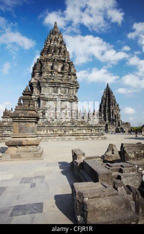 Tempel von Prambanan komplexes, UNESCO-Weltkulturerbe, Java, Indonesien, Südostasien, Asien Stockfoto