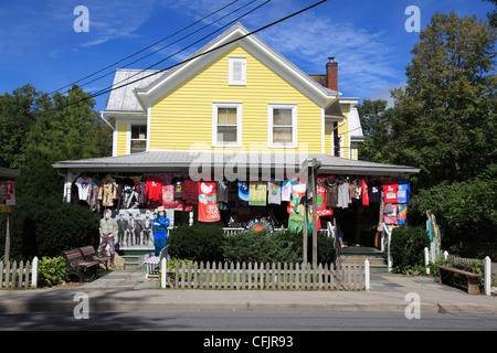 Shop Verkauf Hippie und Woodstock Festival Erinnerungsstücke, New York State, Vereinigten Staaten von Amerika, Nordamerika Stockfoto