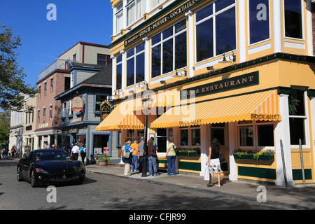 Thames Street, Newport, Rhode Island, New England, Vereinigte Staaten von Amerika, Nordamerika Stockfoto