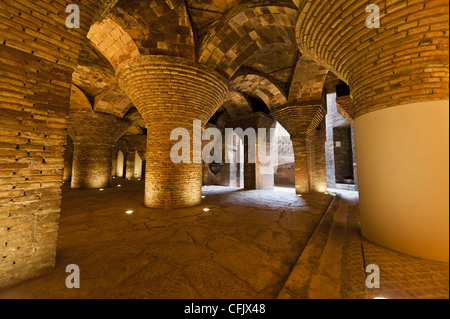 Details zu den Palau Güell ist ein Herrenhaus, entworfen von dem katalanischen Architekten Antoni Gaudi für Industriemagnat Eusebi Güell. Stockfoto