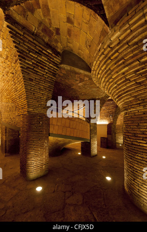 Details zu den Palau Güell ist ein Herrenhaus, entworfen von dem katalanischen Architekten Antoni Gaudi für Industriemagnat Eusebi Güell. Stockfoto