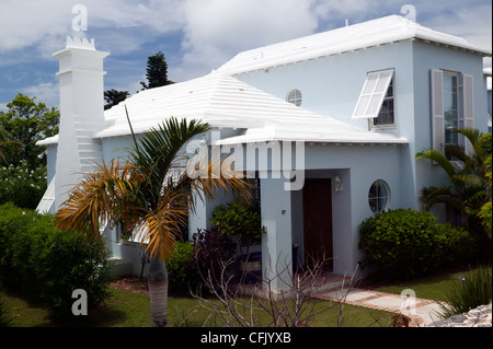 Bermuda-Architektur in der Nähe von Belmont Hills Golf Club, Warwick Parish, Bermuda Stockfoto