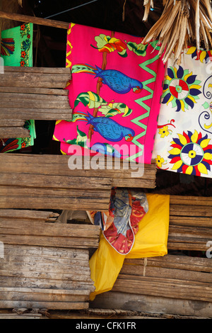 Embera indischen Haus im Dorf der Embera Puru, der Chagres National Park, Panama Stockfoto