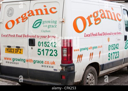 Wächst mit der Gnade ist ein Bio-Obst und Gemüseanbau kooperative in Clapham in den Yorkshire Dales, UK. Stockfoto