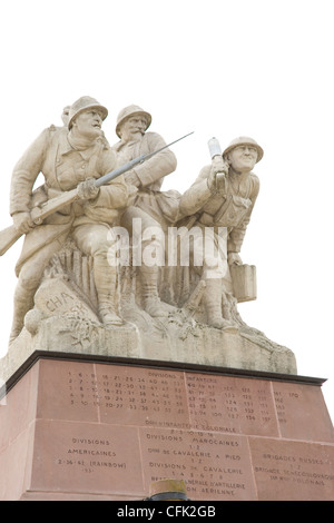 Das Ferme de Navarin Denkmal in der Champagne, ein Denkmal für die französische Armee in der ersten Übersetzung Krieg Stockfoto