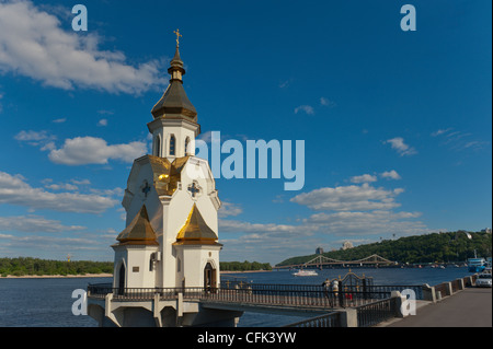 Orthodoxe Kirche St. Nicholas, Dnjepr, Kiew, Ukraine, Europa. Stockfoto