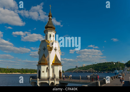 Orthodoxe Kirche St. Nicholas, Dnjepr, Kiew, Ukraine, Europa. Stockfoto