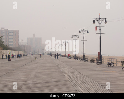 Coney Island-Promenade in Brooklyn New York Stockfoto