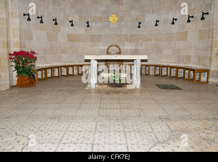 Die Kirche von der Vermehrung der Brote und der Fische, Israel Stockfoto