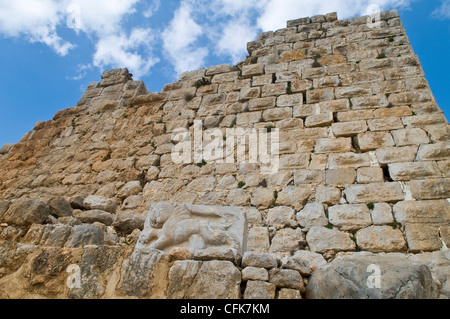 Ruinen der Nimrod Festung auf den nördlichen Galiläa, Israel Stockfoto