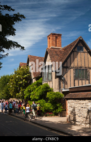 Warwickshire, Stratford on Avon, Old Town, Halls Croft, Haus von Shakespeares Tochter Stockfoto