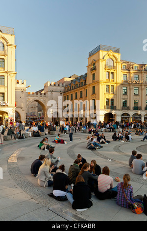 Karlsplatz (Stachus) in München, Bayern, Deutschland, Europa Stockfoto