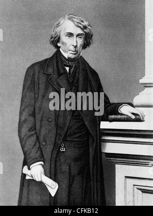 Vintage Porträt Drucken des amerikanischen Richters Taney (1777-1864) - die fünfte uns Oberrichter (1836-1864). Stockfoto