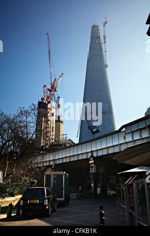 Bau-Szene an einem sonnigen Tag in London Stockfoto