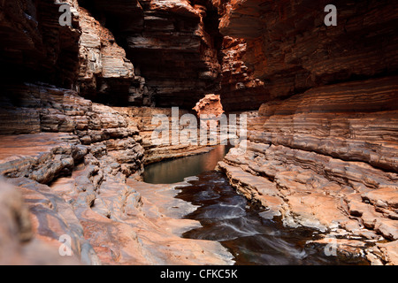 Karijini-Nationalpark Hancock Gorge, Western Australia Stockfoto